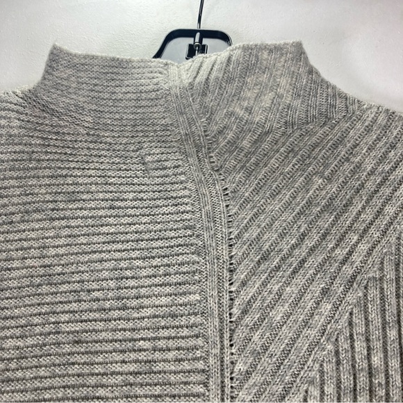 Lou & Grey Women’s Sweater Pullover Mock Neck Oversize Tunic Size SX Gray - Picture 3 of 13